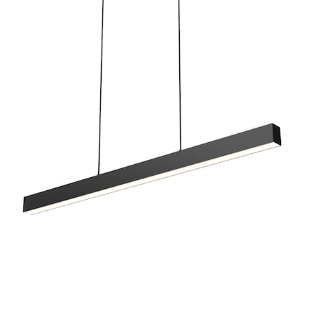 Dals Boulevard 48 Inch Linear LED Pendant 277V/347V, Black LNPD48-CC-V-BK